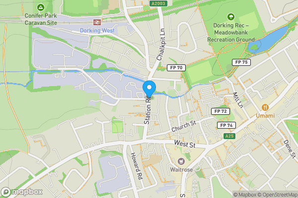 Map location for Station Road, Dorking, Surrey, RH4 1HH