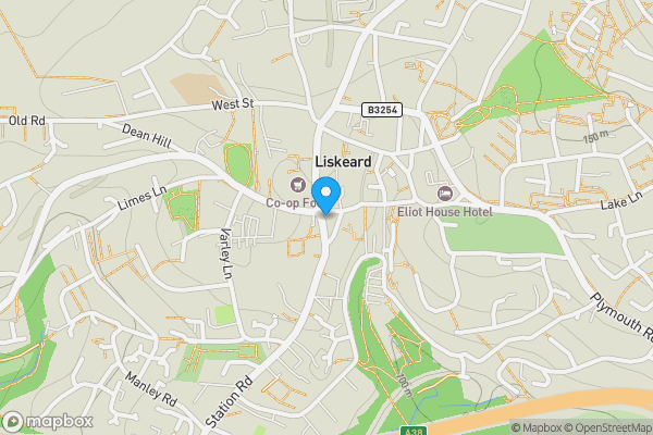Map location for 10B Windsor Place, Liskeard, Cornwall, PL14 4BH