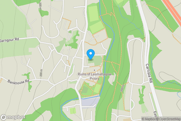 Map location for Lesmahagow Parish Church, Lesmahagow, ML11 0EJ