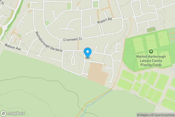 Map location for 1 Argyle Park, Market Harborough, Leicestershire, LE16 9JH