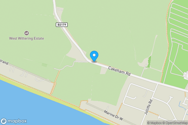 Map location for Cakeham Road, Chichester, West Sussex, PO20 8LG