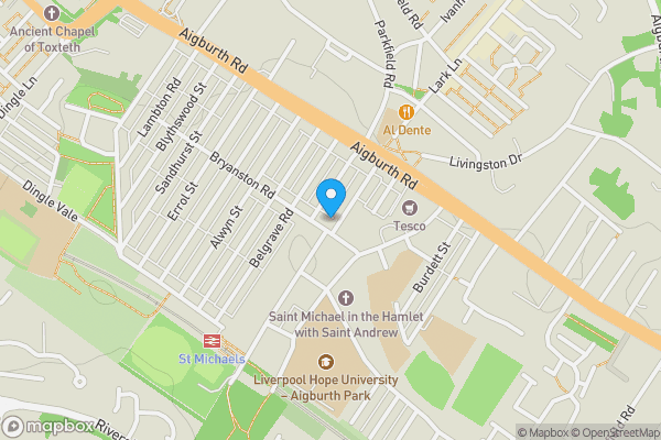 Map location for 49 Bryanston Road, Liverpool, Merseyside, L17 7AL L17 7AL