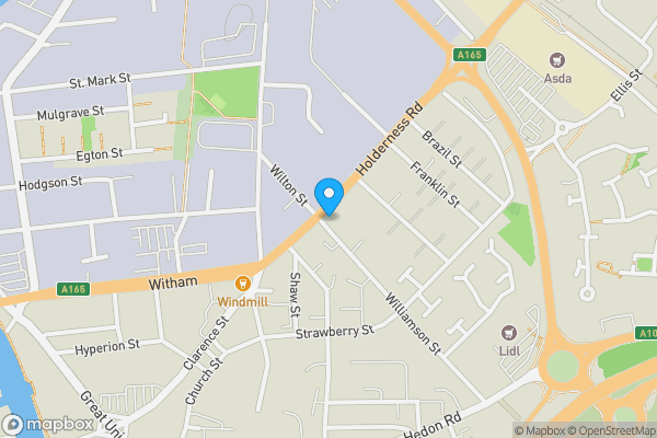 Map location for 48 Holderness Road, Hull, East Riding of Yorkshire HU9 1ED