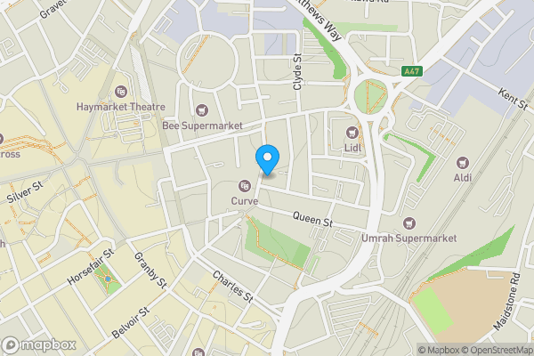 Map location for Apartment 23, Alexandra House, 47 Rutland Street, Leicester, LE1 1SE