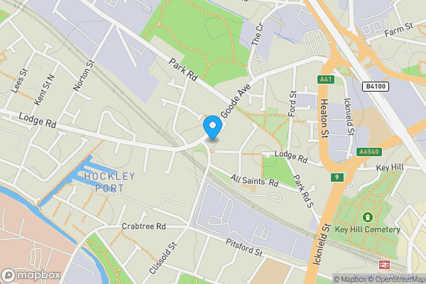 Map location for 11 Goode Avenue, Birmingham, West Midlands, B18 5QH