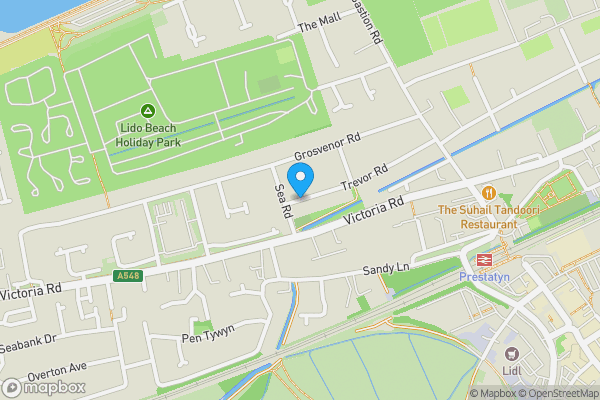 Map location for Trevor Road, Prestatyn, LL19 7NH