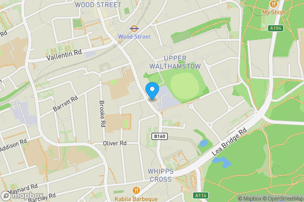 Map location for 245 Wood Street, Walthamstow, London, E17 3NT