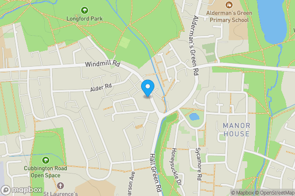Map location for 276 Windmill Road, Coventry, CV6 7BD