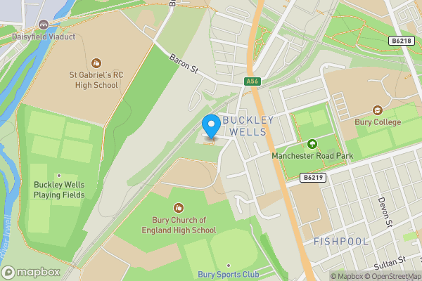 Map location for 3 Bradford Terrace, Bury, BL9 0TT