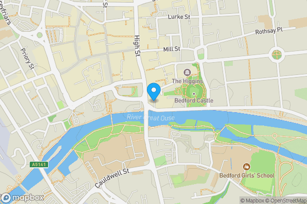 Map location for Nando's Restaurant, 3 High Street Bedford Bedfordshire MK40 1RN