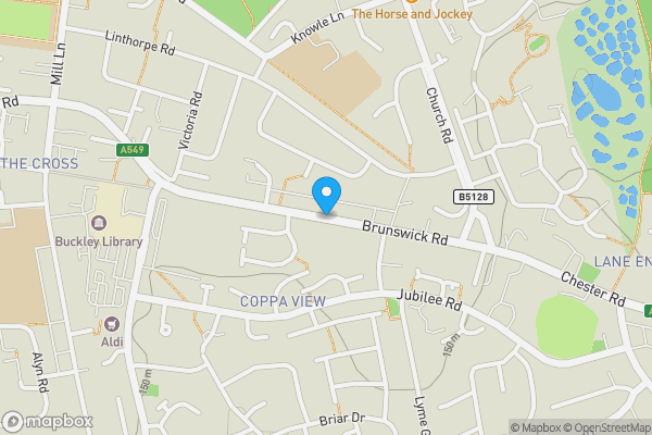 Map location for Brunswick Road, Buckley, CH7 2ED