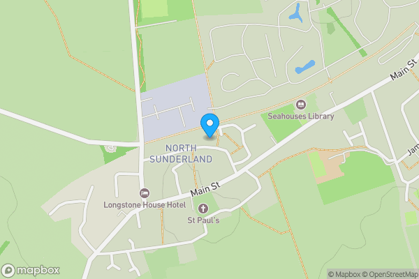 Map location for 6 North Lane North Sunderland, Seahouses, Northumberland, NE68 7UQ