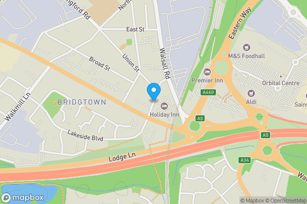 Map location for 7, Bridge Street, Cannock, Staffordshire, WS11 0DQ