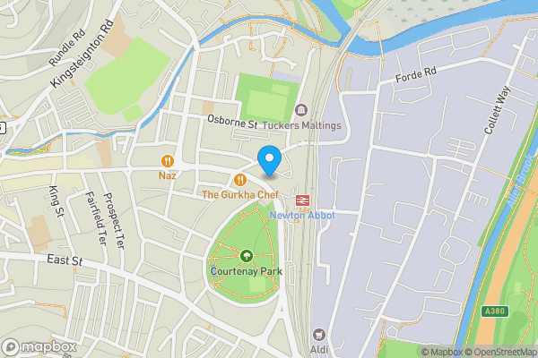Map location for 175 Queen Street, Newton Abbot, Devon, TQ12 2BS