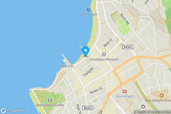 Map location for Marine Terrace, Aberystwyth, SY23 2AZ