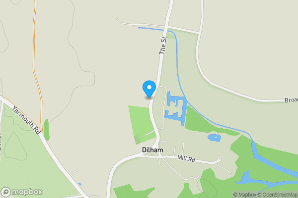 Map location for Mayflower Cottage, The Street, Dilham, North Walsham, Norfolk NR28 9PT