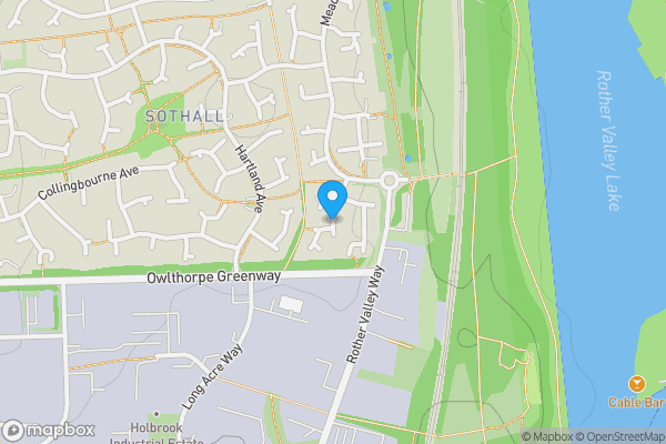 Map location for Mill Meadow Gardens, Sheffield, South Yorkshire, S20 2NS