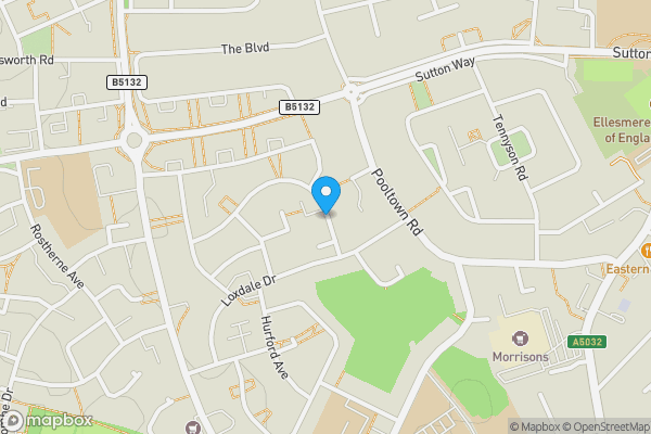 Map location for Cholmondeley Road, ELLESMERE PORT, Cheshire, CH65 7BH