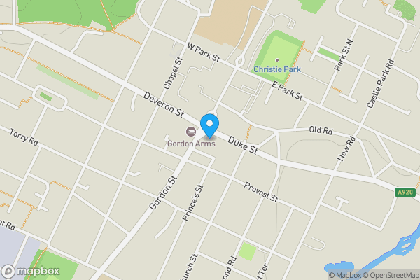 Map location for 5 The Square, Huntly, Aberdeenshire AB54 8BR