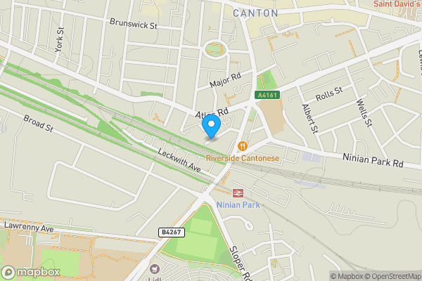 Map location for Leckwith Place, Cardiff, CF11 6HR