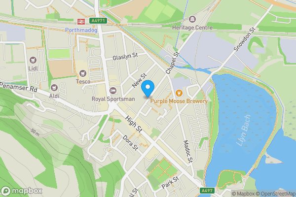 Map location for Capel Seion, Porthmadog, Gwynedd, LL49 9HT