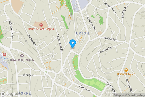 Map location for Upton Road Torquay, Devon, TQ1