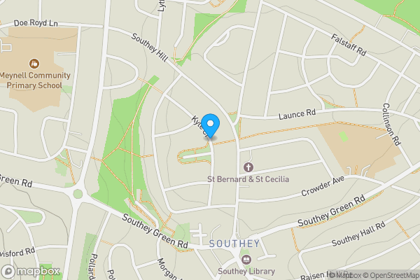 Map location for Kyle Crescent, Parson Cross, Sheffield, South Yorkshire, S5 8HQ