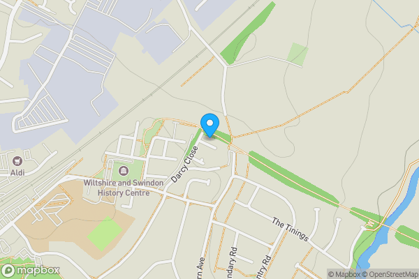 Map location for 72, Darcy Close, Chippenham, SN15 3QL