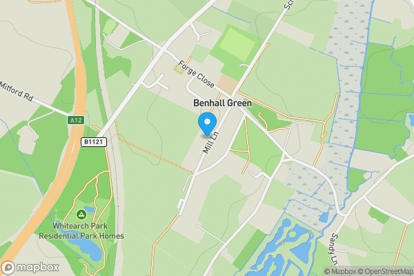 Map location for 14 Ayden Way, Benhall, Saxmundham, Suffolk, IP17 1HG