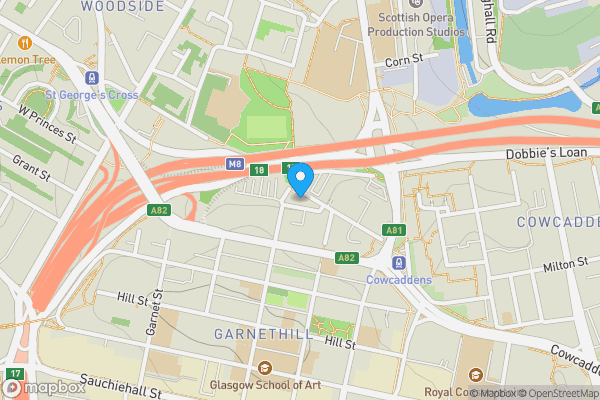 Map location for 101-105 New City Road, Glasgow, G4 9JX