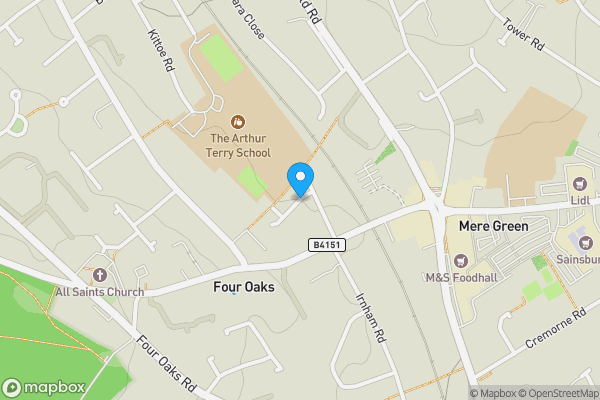 Map location for Belwell Drive, Sutton Coldfield, West Midlands, B74 4AH