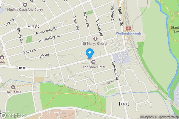 Map location for Midland Road, WELLINGBOROUGH, Northamptonshire, NN8 1NG