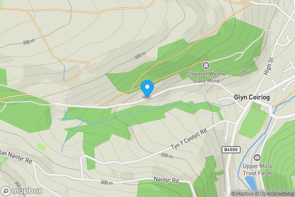 Map location for Gilfach Isa, Quarry Road, Glyn Ceiriog, Llangollen, LL20 7DA