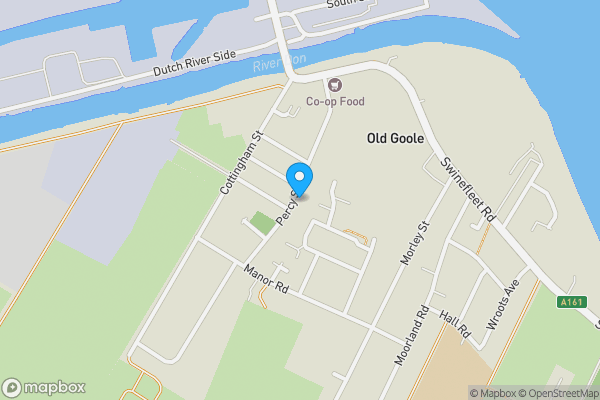 Map location for 94 Percy Street, Goole, North Humberside, DN14 5SG