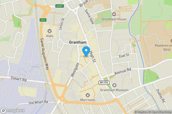 Map location for The George Shopping Centre High Street Grantham Lincolnshire NG31 6LH