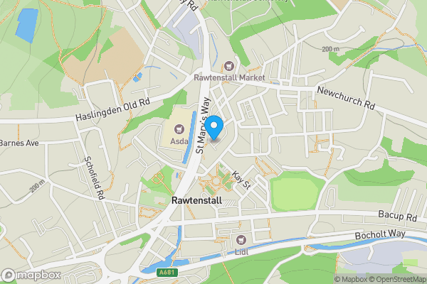 Map location for 22 Ormerod Street, Rawtenstall, Rossendale, BB4 8EB