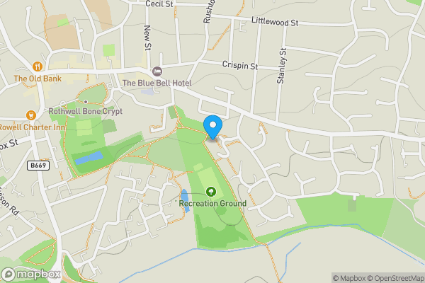 Map location for 20 Hawkins Close, Rothwell, Kettering, Northamptonshire NN14 6TB