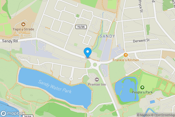 Map location for Sandy Road, Llanelli, SA15 4DW