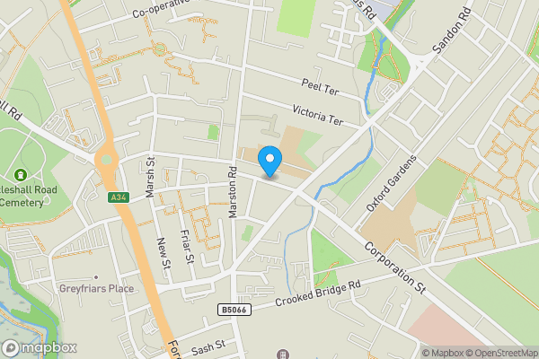 Map location for 16, Stafford, Staffordshire, ST16 3EX