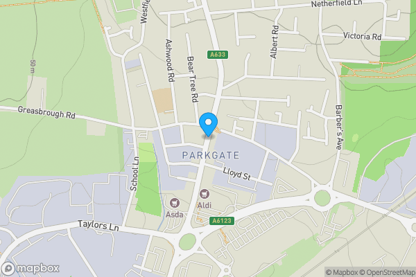Map location for 110-112 Broad Street, Parkgate, Rotherham, South Yorkshire, S62 6EN