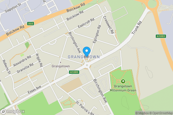 Map location for 52 Eglington Road, Grangetown, Middlesbrough, North Yorkshire TS6 7EY