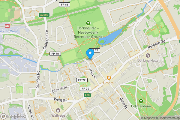 Map location for 29, Ansell Road, DORKING, Surrey, RH4 1QN