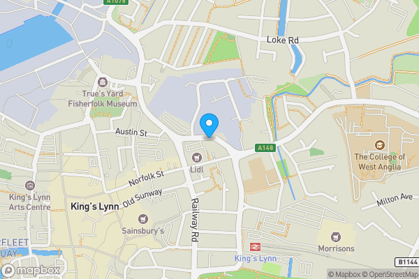 Map location for 7 Norfolk Street, King's Lynn, Norfolk, PE30 1AR