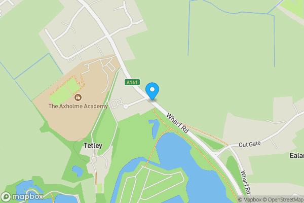 Map location for Land to the west side of A161, Crowle, Scunthorpe, DN17 4DD