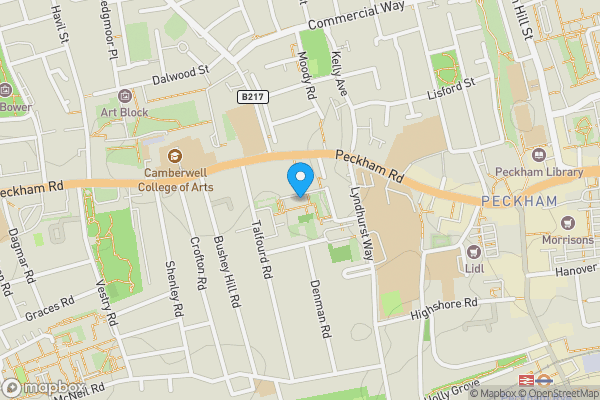 Map location for Flat 61, Crane House, Pelican Estate, London, SE15 5NG