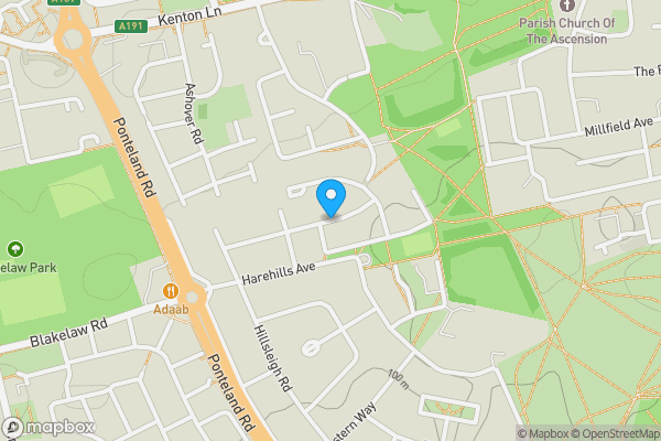 Map location for Wansfell Avenue, Newcastle upon Tyne, Tyne and Wear, NE5 3UY