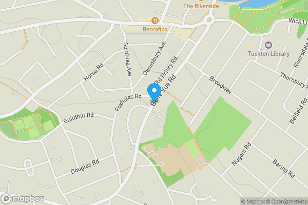 Map location for Belle Vue Road, Bournemouth, Dorset, BH6 3EJ