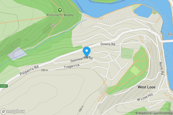 Map location for Goonwartha Road, Looe, Cornwall, PL13 2PJ