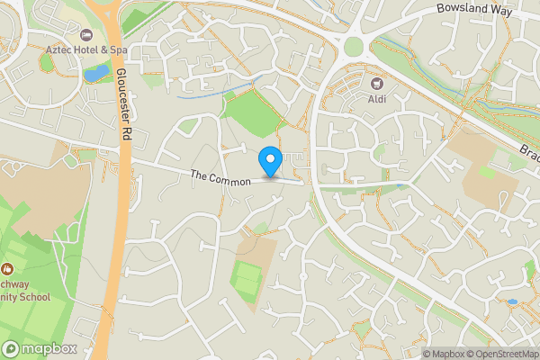Map location for The Common, Bristol, BS34 6AX