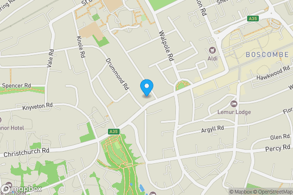 Map location for 460 Christchurch Road, Bournemouth, Dorset, BH1 4BA